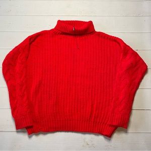 NWOT - PrettyLittleThing - Women’s Red Turtleneck Sweater